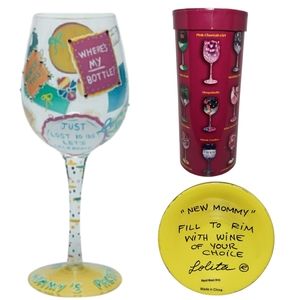 NEW Lolita New Mommy Wine Glass